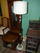 An elegant Standard Lamp having a reeded pillar,