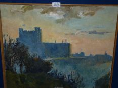 'Carolyn Sergeant' (nee Cann), signed Oil on canvas of Dover Castle.