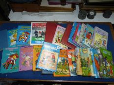 Twenty-four Enid Blyton books including The Adventures of Pip, The Wishing Chair, Tales of Toyland,