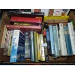 A box of books to include The Dambuster Raid, The Dairies of Frank Kafka, Running For The Hills,