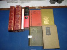 Eight books to include 1903 Ltd Edition of Rabelais Vol.