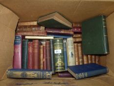 A quantity of Old books to include leather bound volumes of Shakespeare,