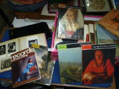 A box of Art related books to include Pissarro, Stubbs, Sisley, Bruegel, Constable,