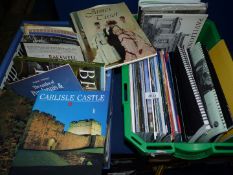 Two crates of magazines to include Tourists, Save Britain's Heritage, Britain from the Air etc.