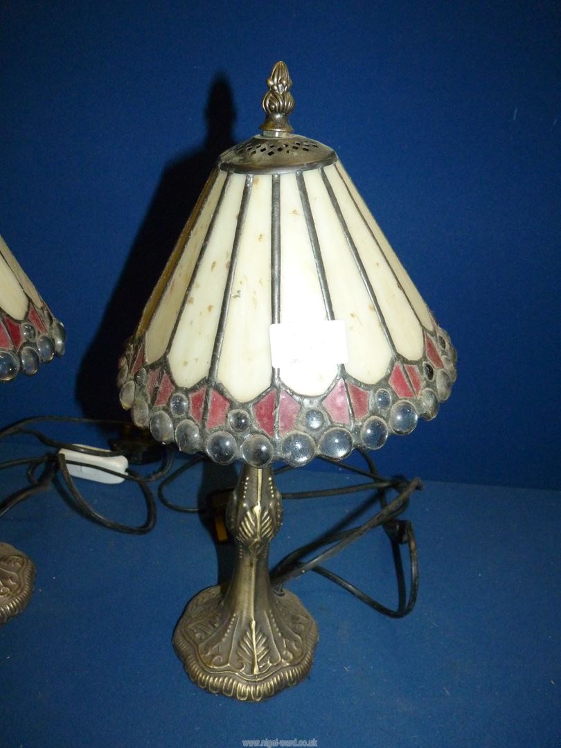 A pair of Tiffany style table Lamps. - Image 3 of 3