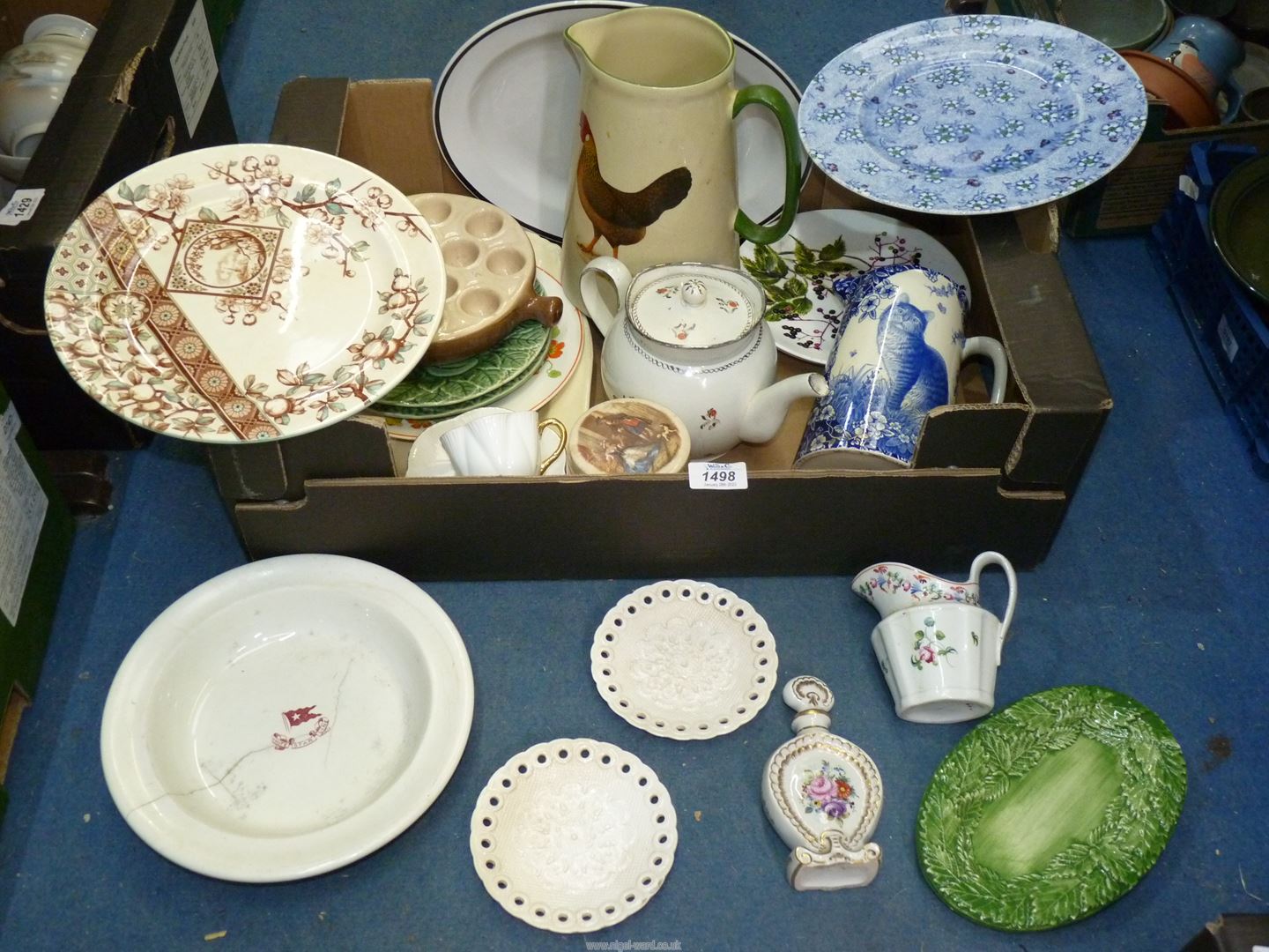 A quantity of china including White Star Line plate.