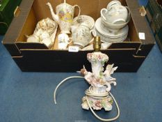 An Oriental Teaset together with an 'Empire' coffee set,