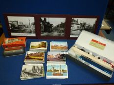 A small quantity of miscellanea including postcards, boxed Velos 1508 4 1/2" twin roller Moistener,