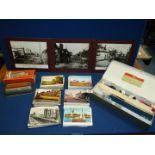 A small quantity of miscellanea including postcards, boxed Velos 1508 4 1/2" twin roller Moistener,