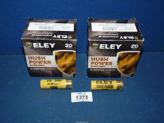 Two boxes of Subsonic Ely 20 g Cartridges, 25 in each.