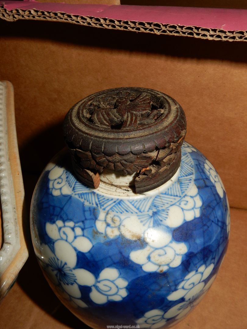 A quantity of china including Wedgwood Queensware pink on cream sugar bowl, - Image 4 of 13