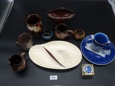 A quantity of pottery including St.