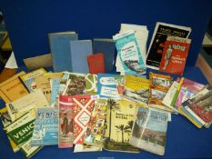 A quantity of vintage European tour maps, guide books; Spain, Venice, Italy, Belgium etc.