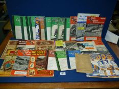 A box of 1930's-1950's Model railway magazines.