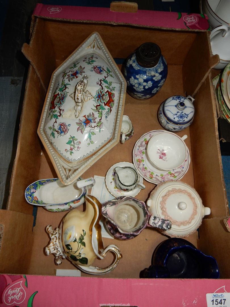 A quantity of china including Wedgwood Queensware pink on cream sugar bowl, - Bild 2 aus 13