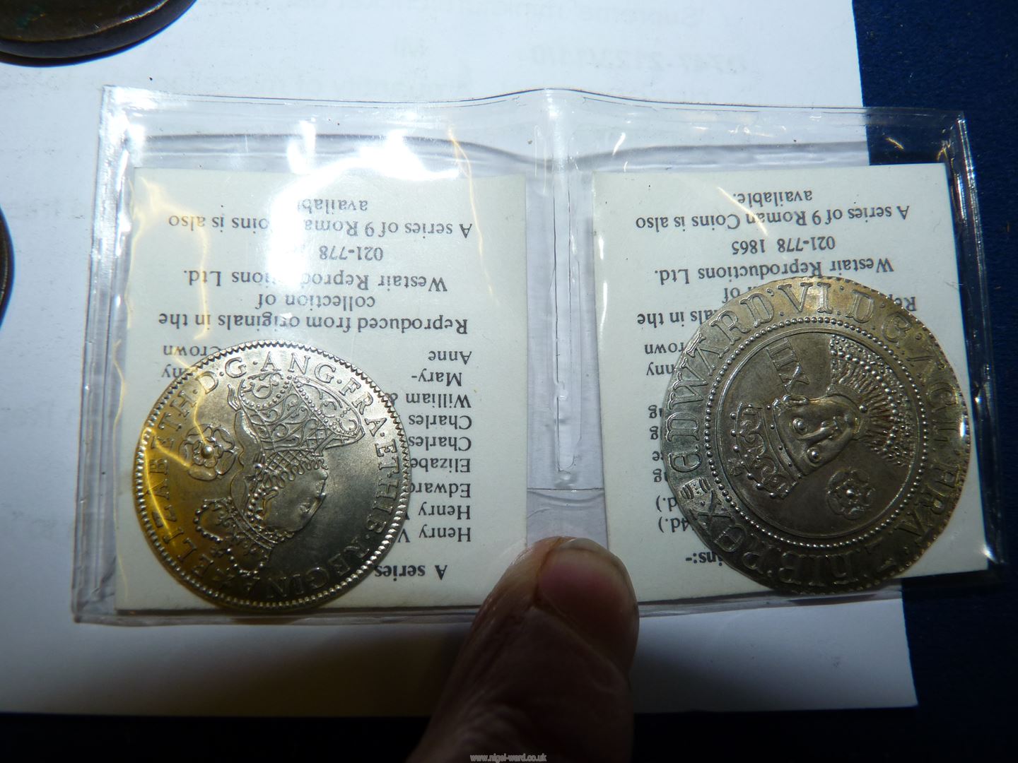 A quantity of old coins to include William the Conqueror silver penny, Edward VI silver shilling, - Image 3 of 3