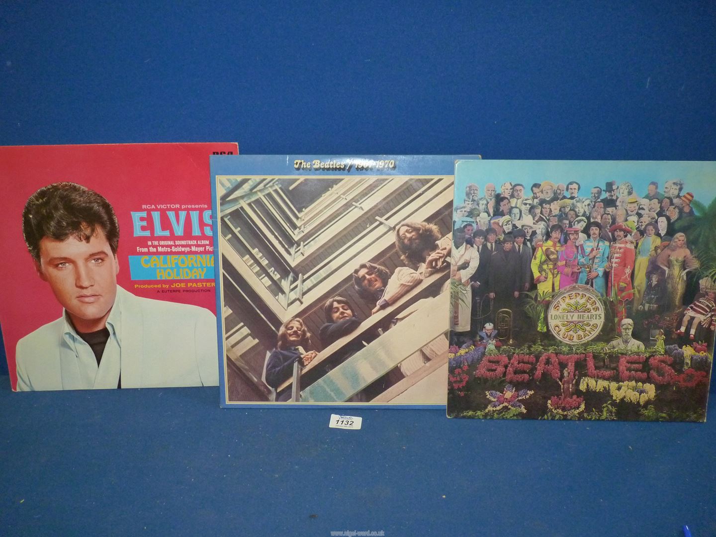 Three vinyl LP's: The Beatles 1967-1970 Double Album,