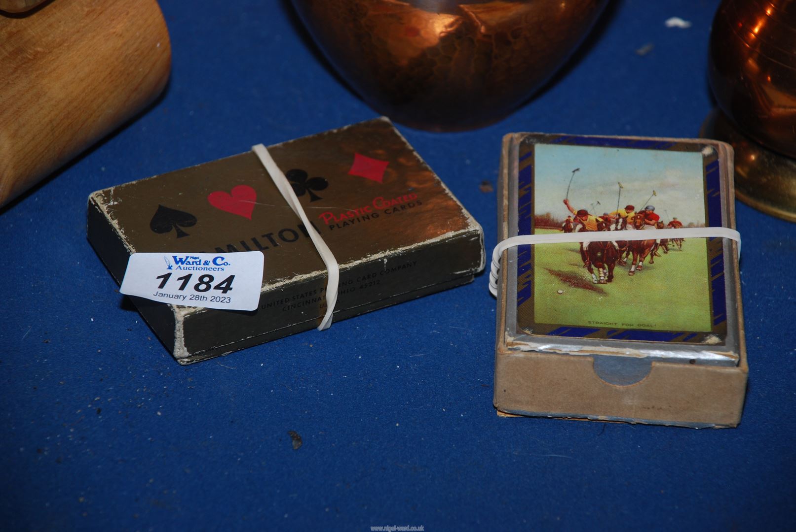 A quantity of miscellanea including small copper ornaments, tankard, jug, treen toy tractor, - Image 2 of 3