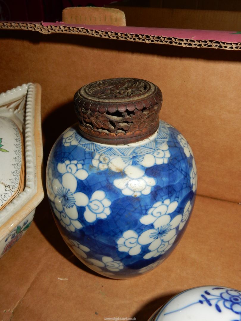 A quantity of china including Wedgwood Queensware pink on cream sugar bowl, - Bild 3 aus 13