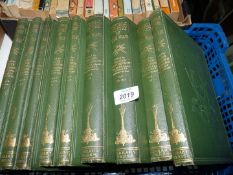 Nine volumes of Hutchinson's 'Pictorial History of The War'.