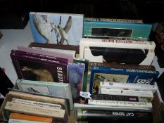 A large quantity of bird and wildlife books.