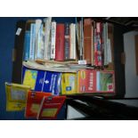 A quantity of tourist books and foreign maps including Paris, Europe, Budapest etc.