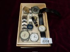 A small quantity of wristwatches including Citron, Timex,
