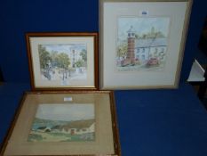 An unsigned early 1900's Watercolour depicting a cottage scene,