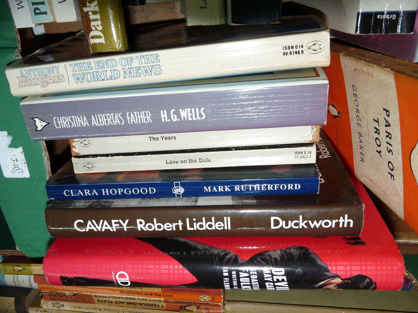 A box of novels including 'The Devil May Care' by Sebastian Faulks, - Image 5 of 5