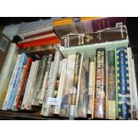 A box of cookery books including Mary Berry, Jane Grigson etc.