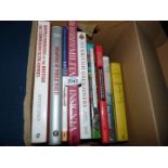 Nine books including 'Weapons of The First World War', 'The British Grenadier',