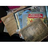 A quantity of newspapers and magazines including Evening Post, 1939, Practical Householder,1955,