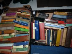 Two boxes of books including 'Stillness and Strength and Contemplative Meditation',