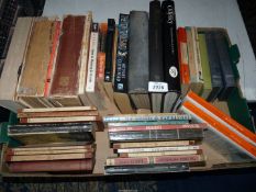 A box of books including 'A Companion to Greek Studies', 'The Tales of Troy',