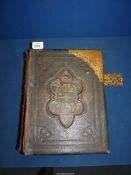 A beautiful leather and brass bound Family Bible dating from the early 1900's with attractive