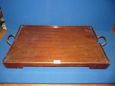 A 'Servex' Butlers tray with fold out legs 28" x 16" x 22 3/8" high.