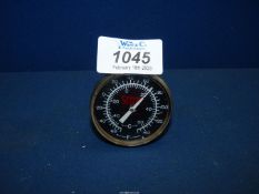 An aircraft instrument Scott Aerotherm outside air temperature Gauge with a Fahrenheit scale from