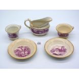 Sunderland lustre: a tea cup and saucer,