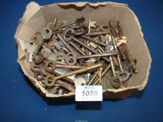 A box of old keys.