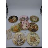 A collection of 8 Royal Worcester 'The Hamilton Collection - Kitten Classics' display plates,