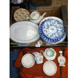 A quantity of china including plates, cream jug, teapot, etc.