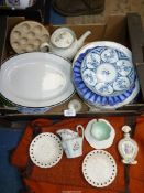 A quantity of china including plates, cream jug, teapot, etc.