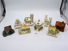 A small quantity of Coalport Cottages including; 'Pagoda House', 'The Masters House', etc.