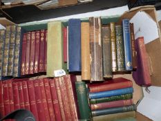 A quantity of books including George Meredith, The Plays of JM Barrie, Shakespeare,