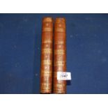 Two leather bound volumes of "The Roman History from The Foundation of The City of Rome to The