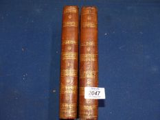 Two leather bound volumes of "The Roman History from The Foundation of The City of Rome to The