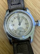 A 1940's Rolex Royal stainless steel cased Wristwatch with screw-down oyster crown,