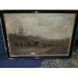 A framed Lithograph of His Royal Highness Prince Albert on his way from Dover to London in 1840,