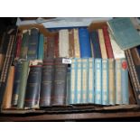 A quantity of books including "The Story of My Life" by Augustus JC Hare, in three volumes,