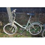 A three speed ladies Saffron by Raleigh Bicycle.